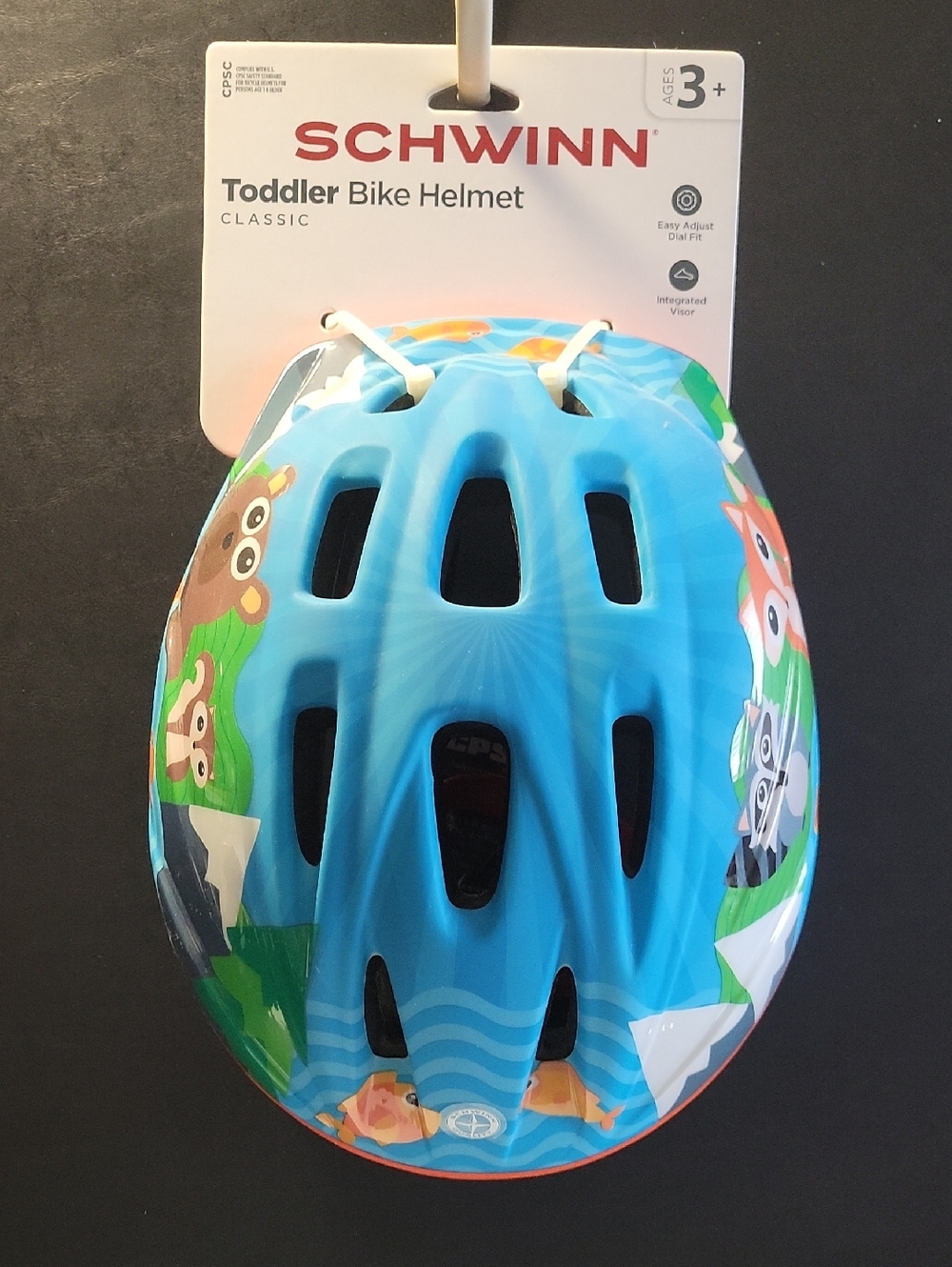Schwinn Blue Toddler Bike Helmet with Animal Graphics.   9